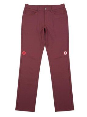 LULULEMON Team Canada ABC Pant Men's Size 30 Maroon
